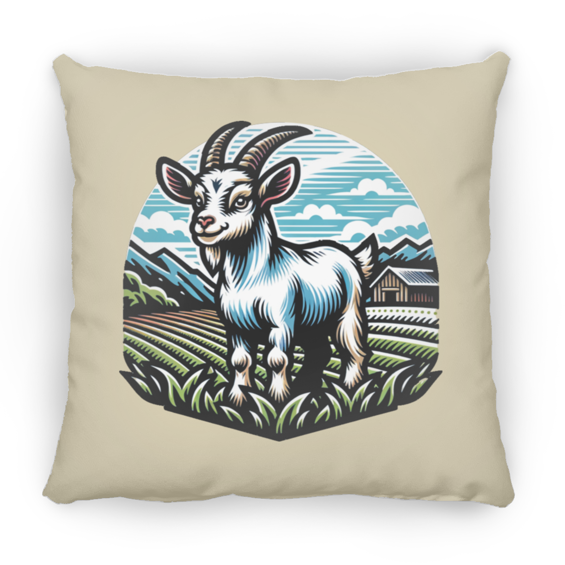 Alpine Goat Graphic - Pillows