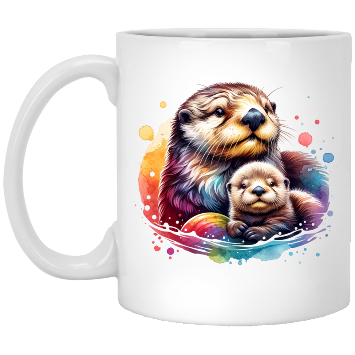 Sea Otter with Baby Mugs