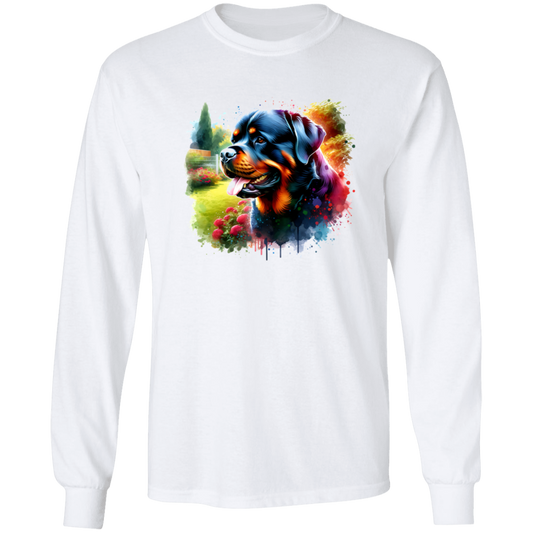 Rottweiler in Garden T-shirts, Hoodies and Sweatshirts