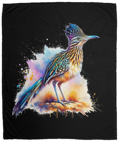 Standing Roadrunner Fleece Blankets