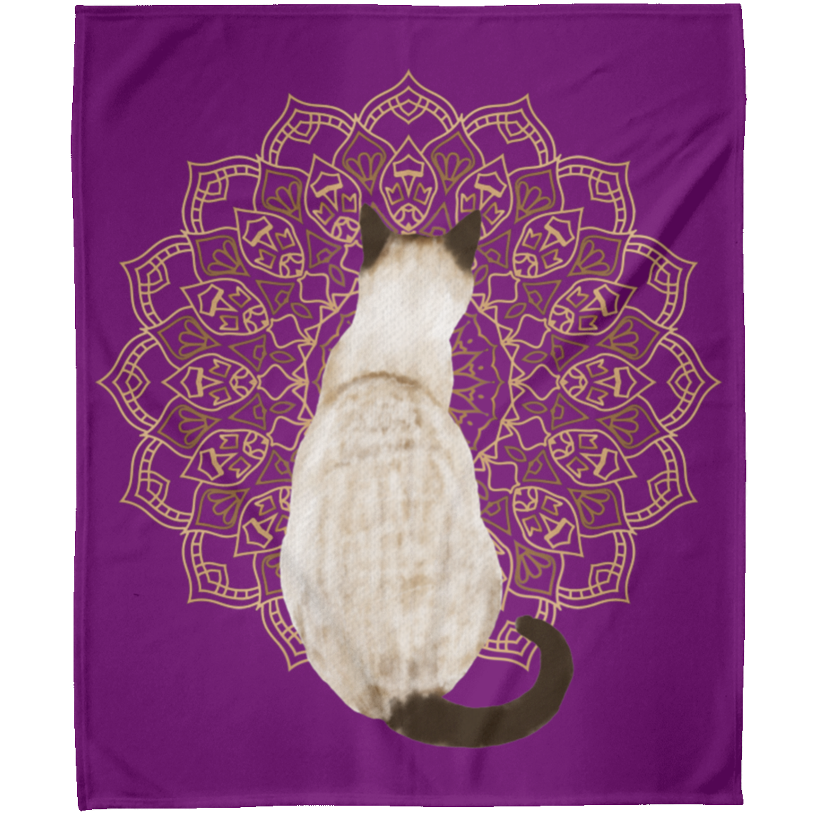 Zen Cat - Siamese Seal Point Blankets